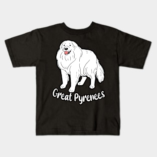 Mountain Guardian Styles Pyrenees Chronicles, Urban Canine Couture Tee Delight Kids T-Shirt